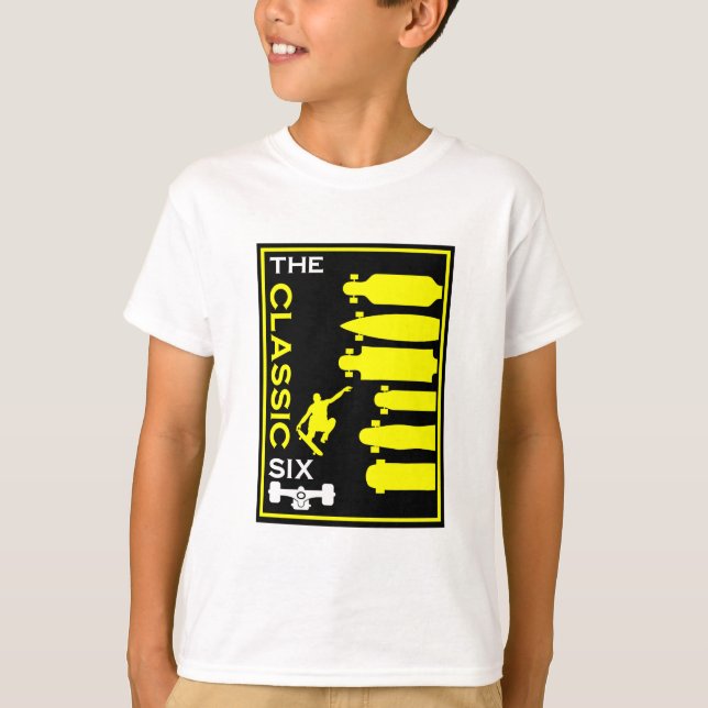 Camiseta Tipos de skate (Frente)