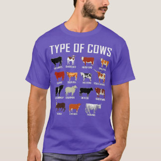 Camiseta Tipos De Vacas Farmadoras