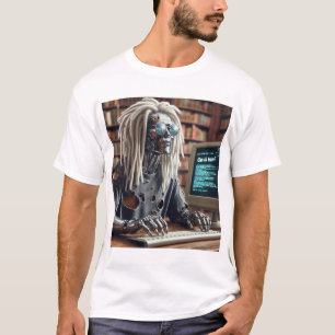 Camiseta Tipos robôs no teclado