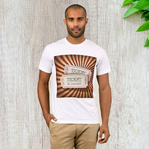 Camiseta Tíquetes de cinema Mens T-Shirt