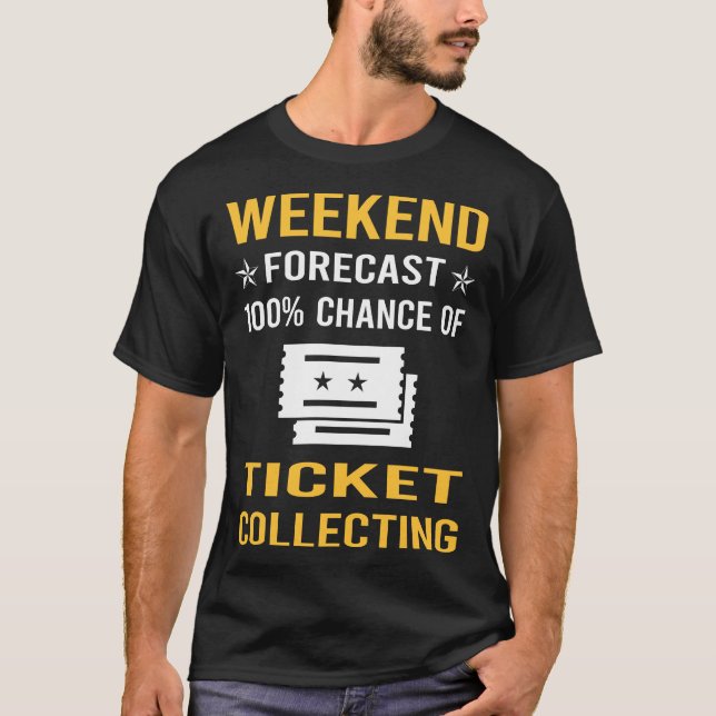 Camiseta Tíquetes de Coleta de Fim de Semana (Frente)