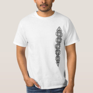 Camiseta Tira celta do nó do metal vertical
