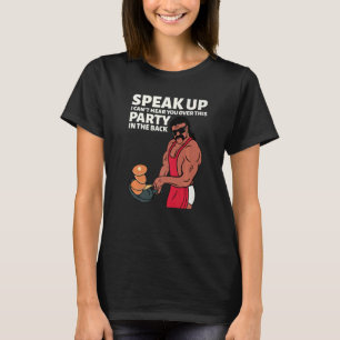 Camiseta Tira-te Mullet Fala Mais Alto Não Te Consigo Ouvir