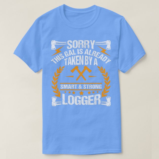 Camiseta Tirada Por Um Logger Lumberjack (Frente do Design)