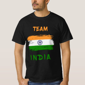 Camiseta Tiranga, equipe índia