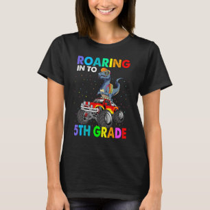 Camiseta Tirano Rex do 5º Ano Rugindo de Volta às Aulas Men
