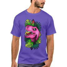 Tiranocórnio Rosa Dino - Roxo