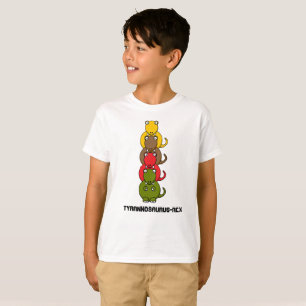 Camiseta Tiranossauro-Rex Cretáceo Cartoon