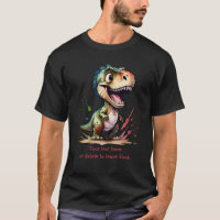 Tiranossauro Rex Personalizado com Efeito de Aquar