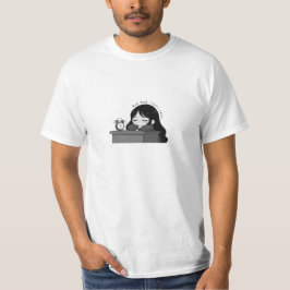 Camiseta Tire Agora Pânico Depois Ilustração de Chibi Garot
