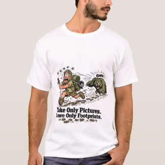 Camiseta Tire apenas fotos, montanhista engraçado
