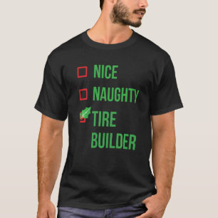 Camiseta Tire Builder Engraçado Pajama Natal