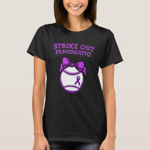 Camiseta Tire fora Fãs de beisebol pancreáticos Gravata Arc