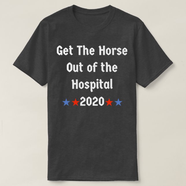 Camiseta Tire o cavalo do hospital (Frente do Design)