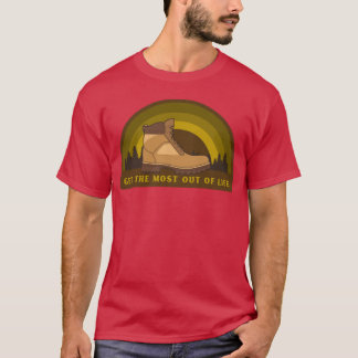 Camiseta Tire o máximo da vida presente de acampamento