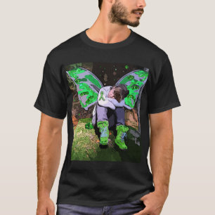 Camiseta Tired Lyme Disease Warrior com Angel Wings Cell