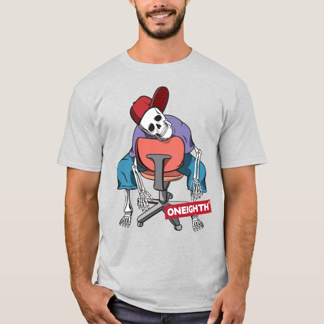 Camiseta Tired skull.　ONEIGHTH Tokyo Original (Frente)