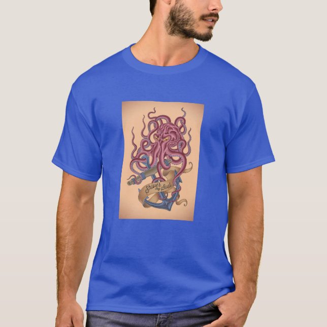 Camiseta Tirita meu polvo Tatto da alma | (Frente)