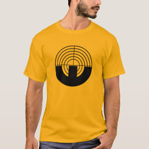 Camiseta Tiro amarelo alaranjado do esporte