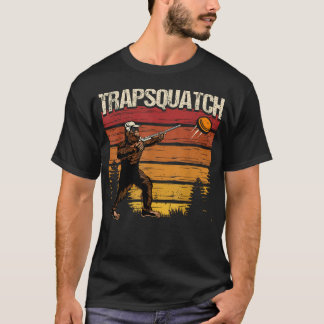 Camiseta Tiro ao Prato Divertido do Trap Bigfoot Trapsquatc