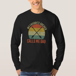 Camiseta Tiro Com Arco Masculino Para Um Pai De Um Arqueiro