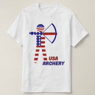 Camiseta TIRO COM ARCO Patriótico EUA