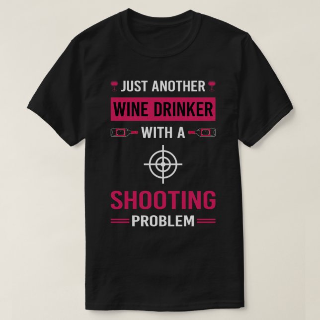 Camiseta Tiro De Bebidas De Vinho (Frente do Design)
