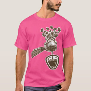 Camiseta Tiro de Espresso Portafiltro sem fundo amigo