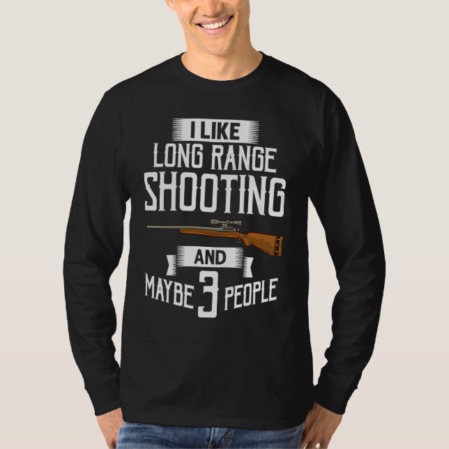 Camiseta Tiro de Longa Distância Arma de Treinamento para I (Frente)
