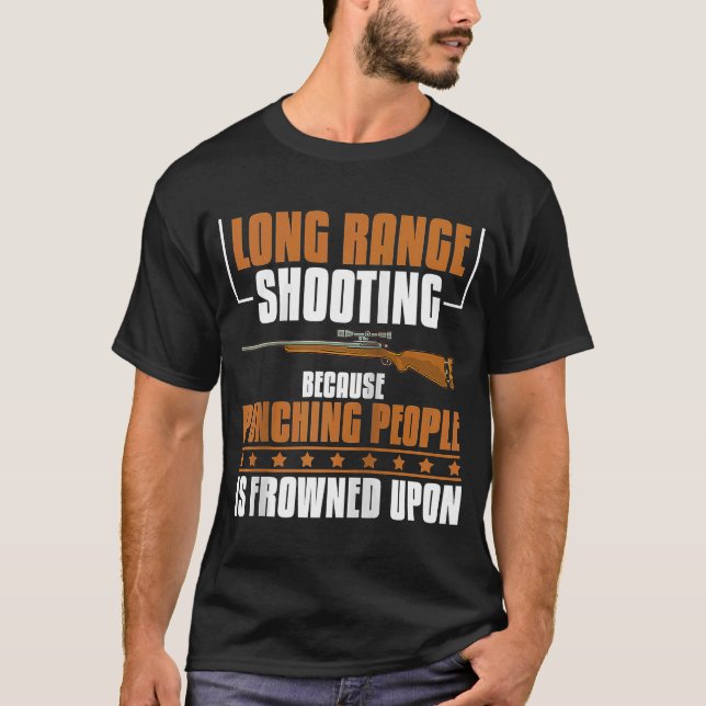 Camiseta Tiro de Longa Distância Arma para Principiante Tre (Frente)