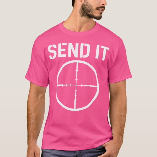 Camiseta Tiro de Longa Distância de Sniper Militar Manda Ve (Frente)
