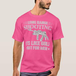 Camiseta Tiro De Longa Distância É Como Golfe Mas Para Home