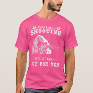 Camiseta Tiro de longo alcance engraçado de sniper