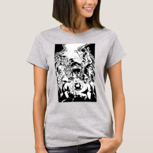 Camiseta Tiro do grupo do corpo da lanterna
