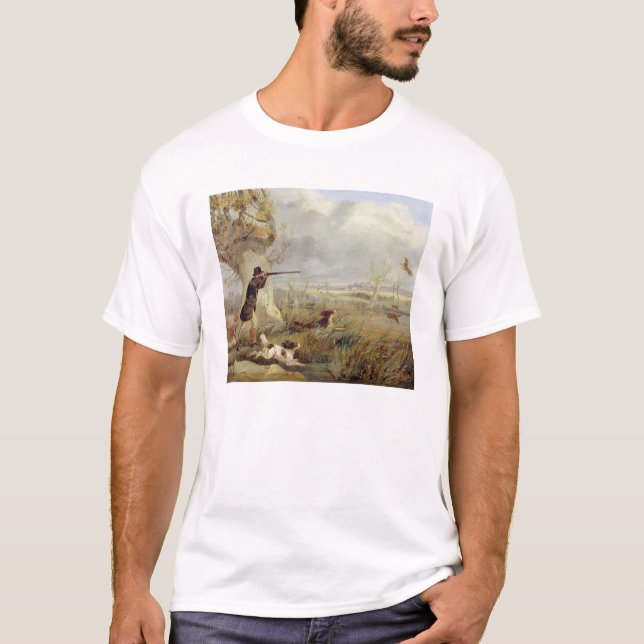 Camiseta Tiro do pato (óleo em canvas) (Frente)