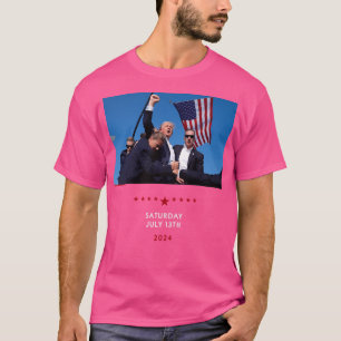Camiseta Tiro Em Donald Trump Rally Na Pensilvânia