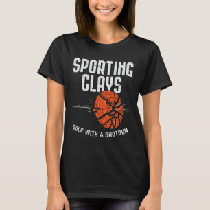 Camiseta Tiro Esportivo no Golfe Com Espingarda Para Tiro a