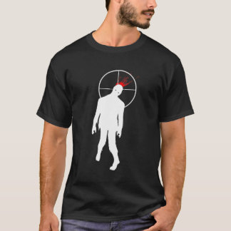 Camiseta tiro principal do zombi! - preto