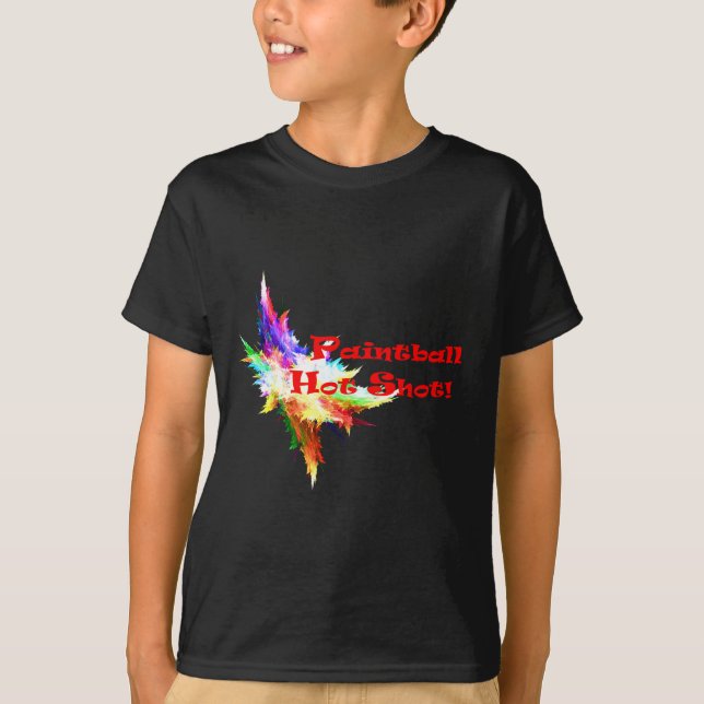 Camiseta Tiro quente do Paintball! (Frente)
