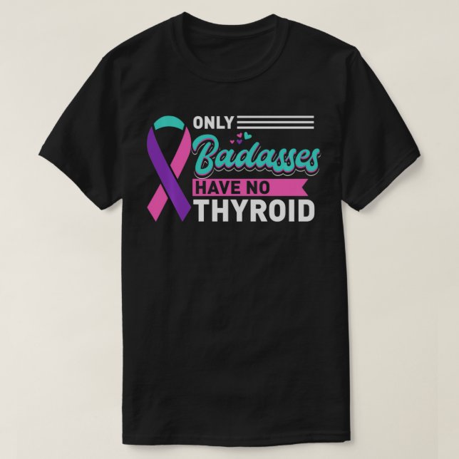 Camiseta Tiroidectomia Apenas Os Crânios Não Têm Cancer Da  (Frente do Design)