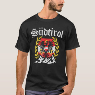Camiseta Tirol Do Sul Com Montanhas E Casaco De Águia De Br