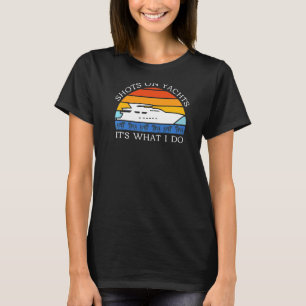 Camiseta Tiros Em Yachts Retro Yacht Rock