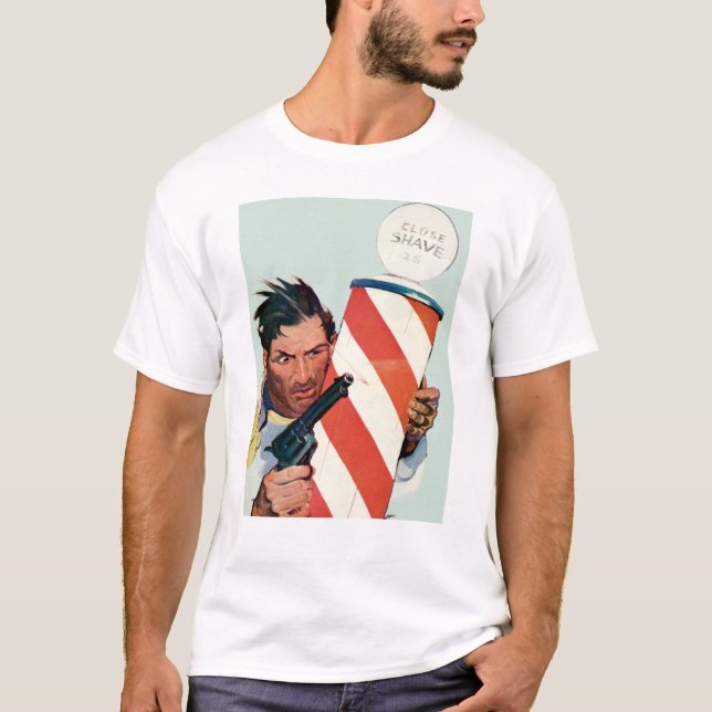 Camiseta Tiroteio da barbearia (Frente)