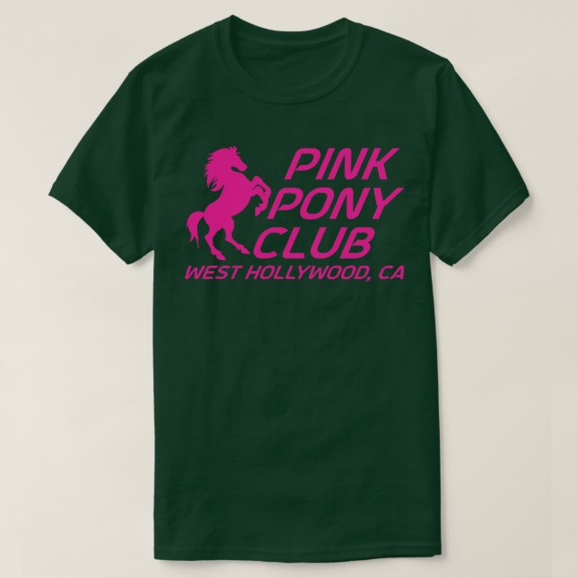Camiseta Tirt do Clube de Pôneos Rosa (Frente do Design)