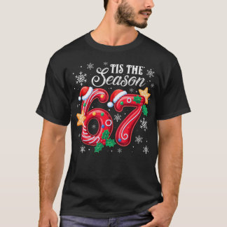 Camiseta Tis The Season 67 Six Seven Christmas Brainrot Mem