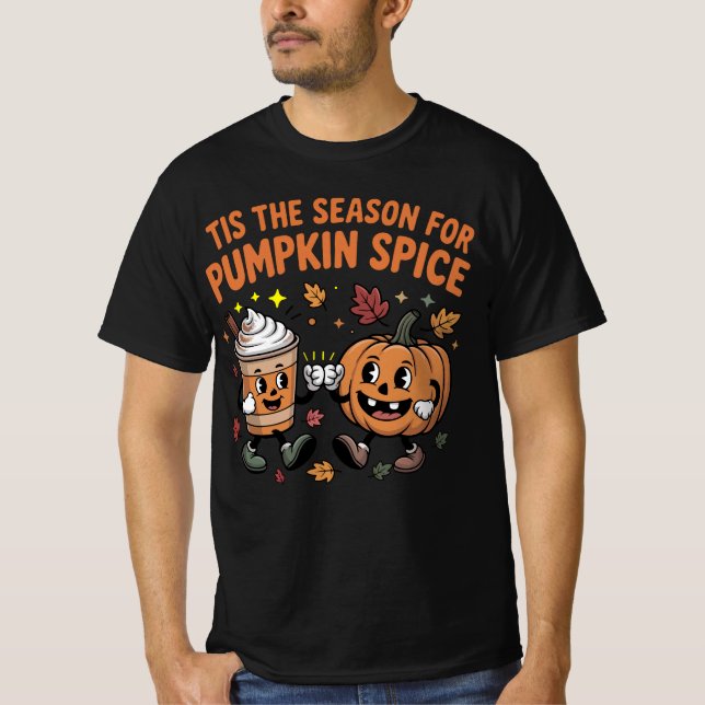 Camiseta 'Tis the Season for Pumpkin Spice Halloween Spooky (Frente)