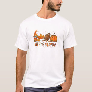 Camiseta Tis" The Season Futebol Sport Autumn Pumpkin Than