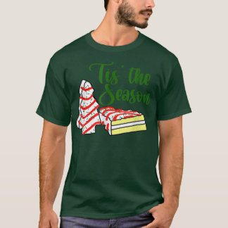 Camiseta Tis The Season Little Debbie Christmas Tree Cakes