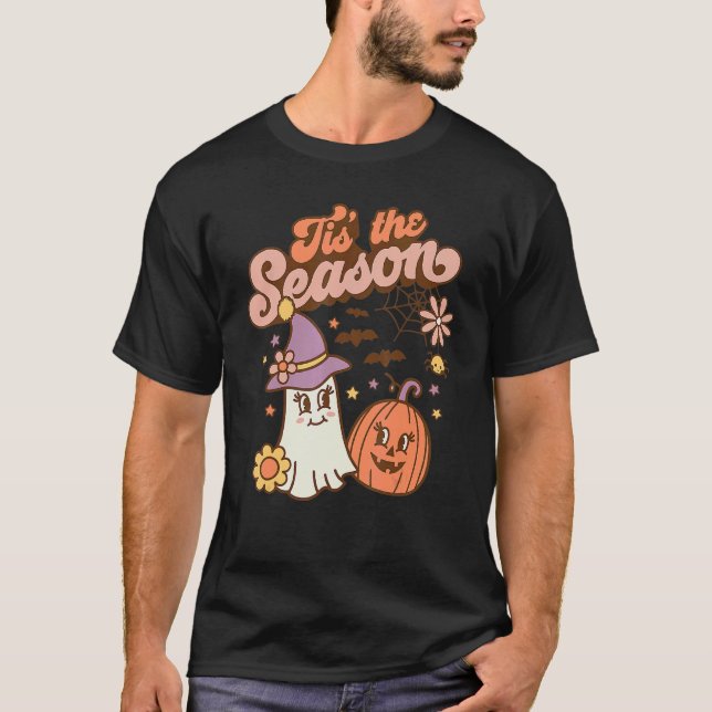 Camiseta Tis The Season Pumpkin  Spice Fall Autumn Hallowee (Frente)