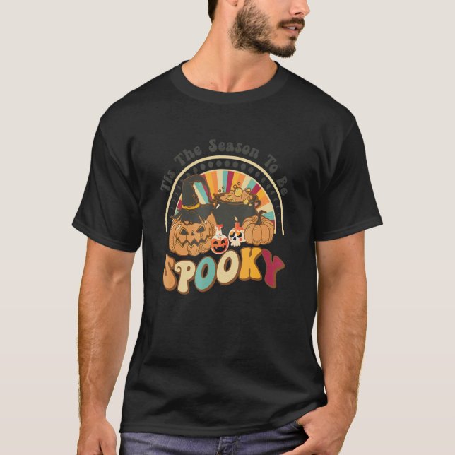 Camiseta Tis The Season Pumpkin Spice  Fall Vibes Autumn Re (Frente)